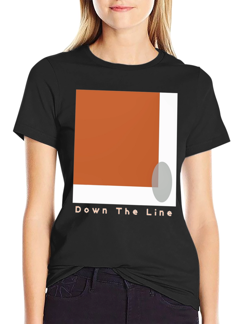 Modern Abstract Graphic Tee - Down The Line