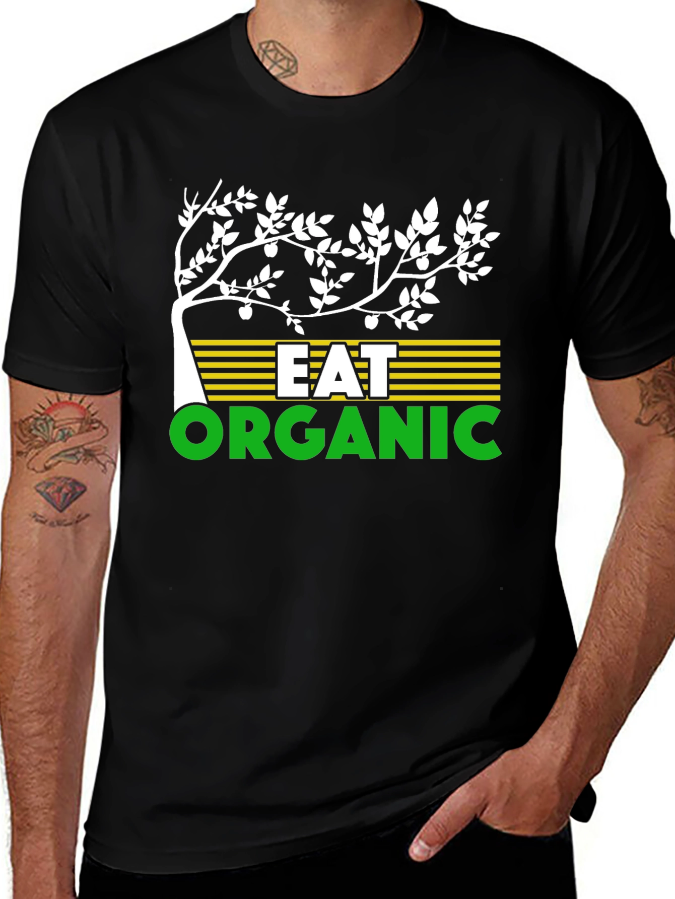 Eat Organic Graphic Tee - Sustainable Living