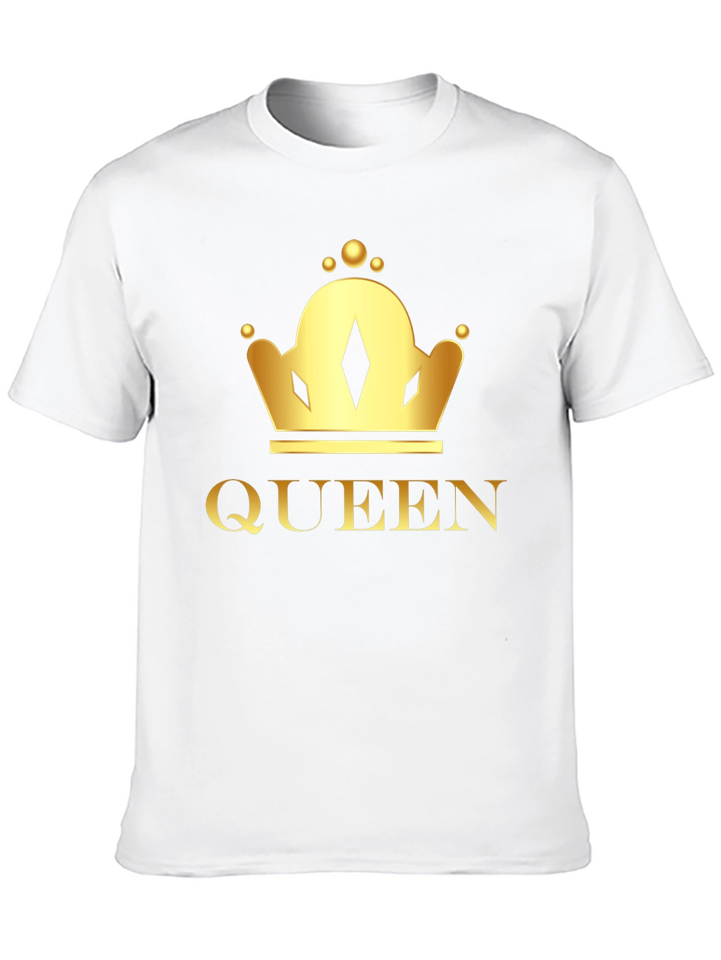 Queen Crown Graphic Tee - Black Cotton T-Shirt