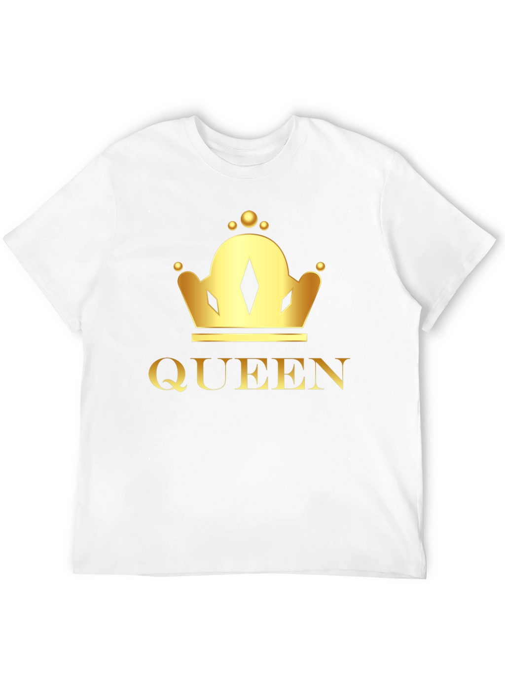 Queen Crown Graphic Tee - Black Cotton T-Shirt