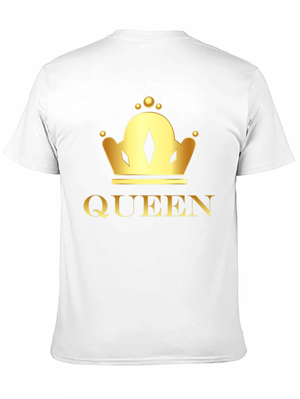 Queen Crown Graphic Tee - Black Cotton T-Shirt