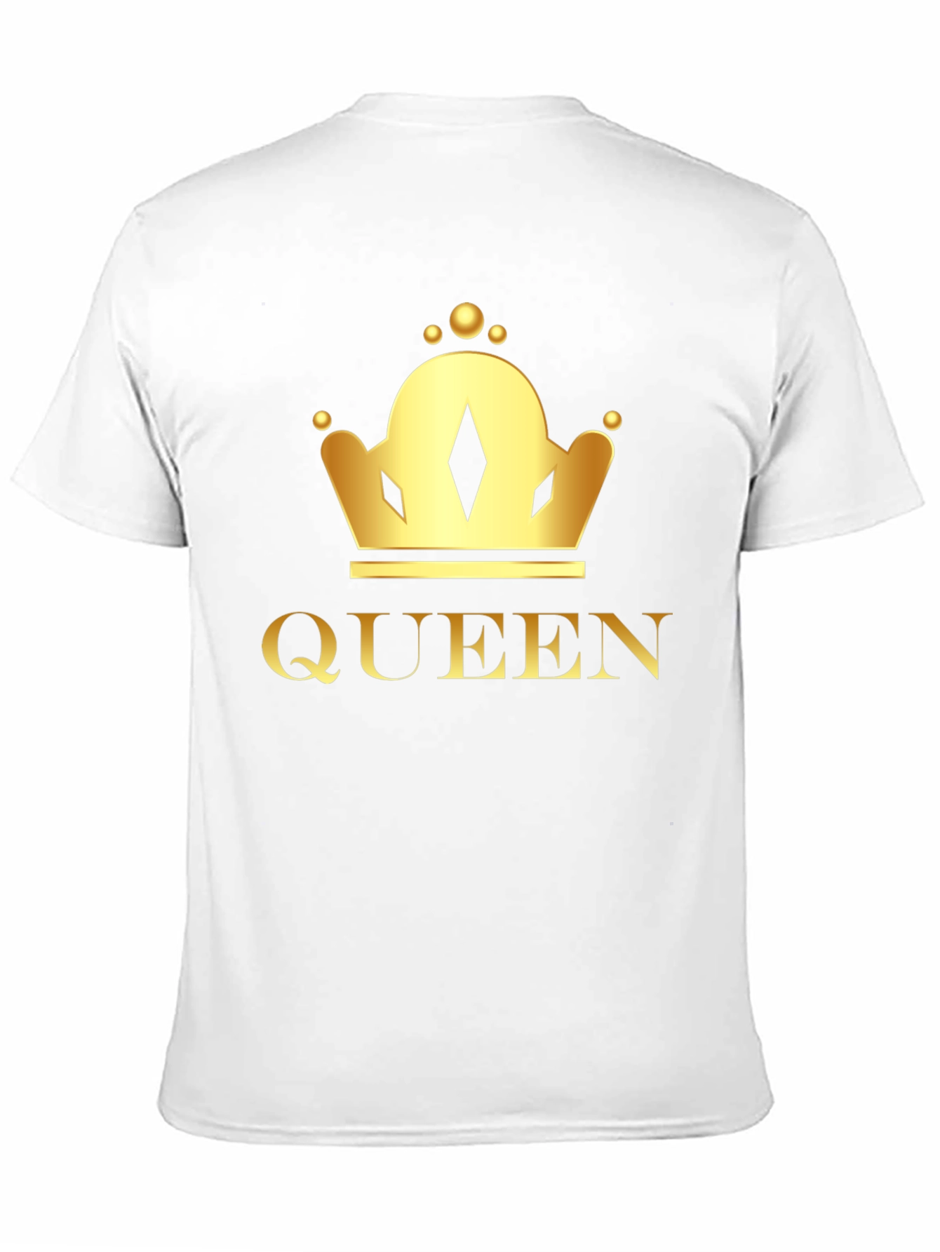Queen Crown Graphic Tee - Black Cotton T-Shirt