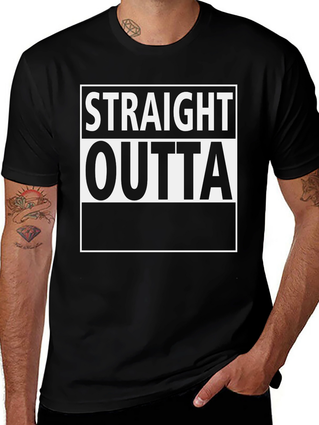 Straight Outta T-Shirt - Bold Graphic Tee