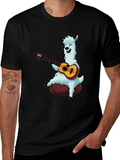 Llama Guitar Player T-Shirt