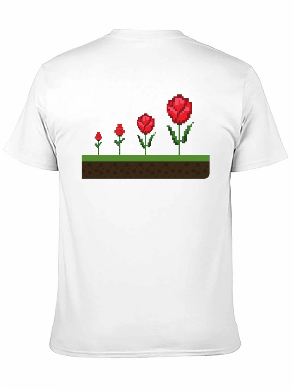 Pixel Rose Evolution Black T-Shirt