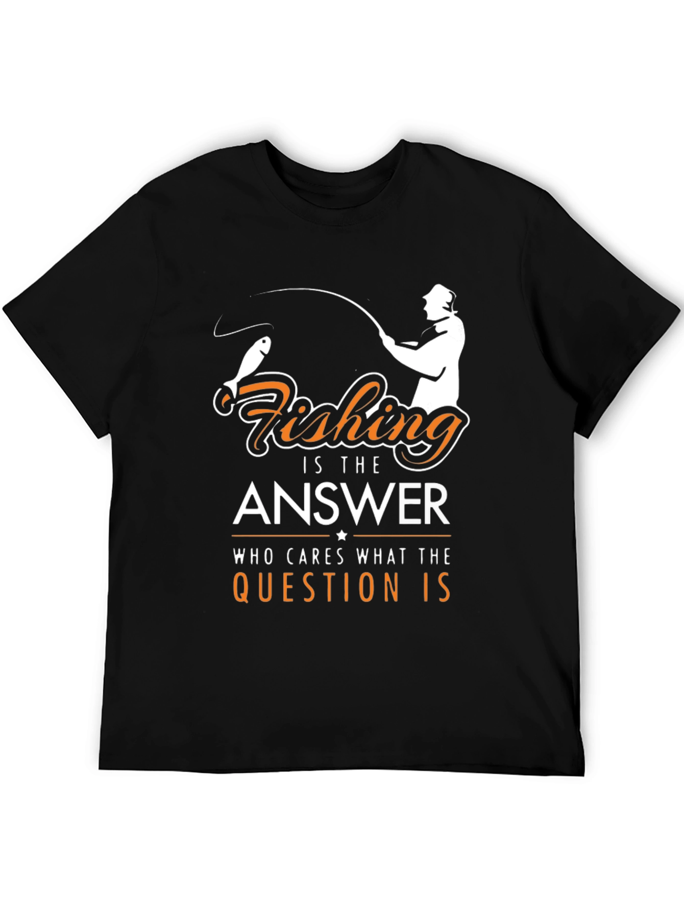 Fishing is the Answer Graphic T-Shirt