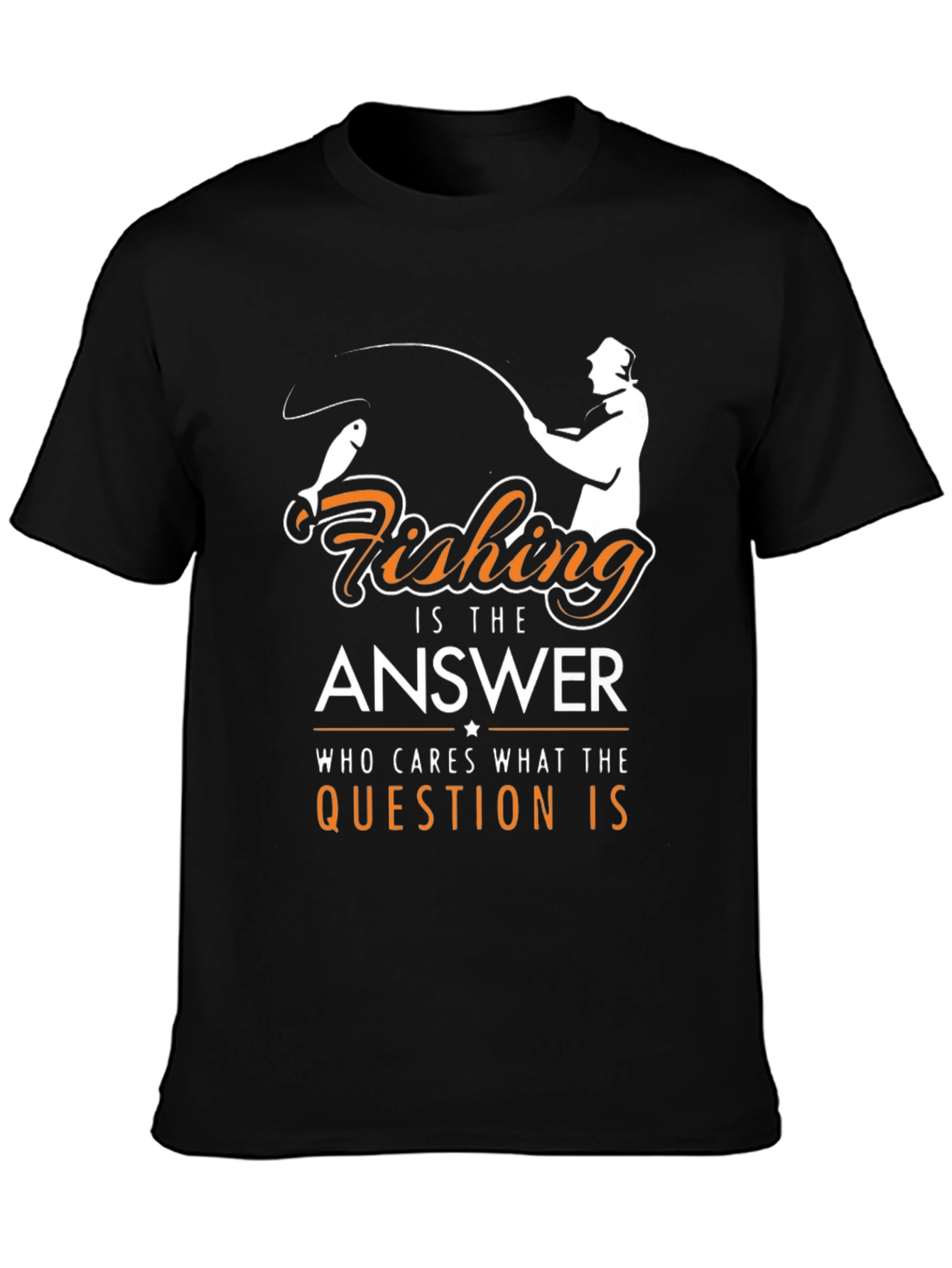 Fishing is the Answer Graphic T-Shirt