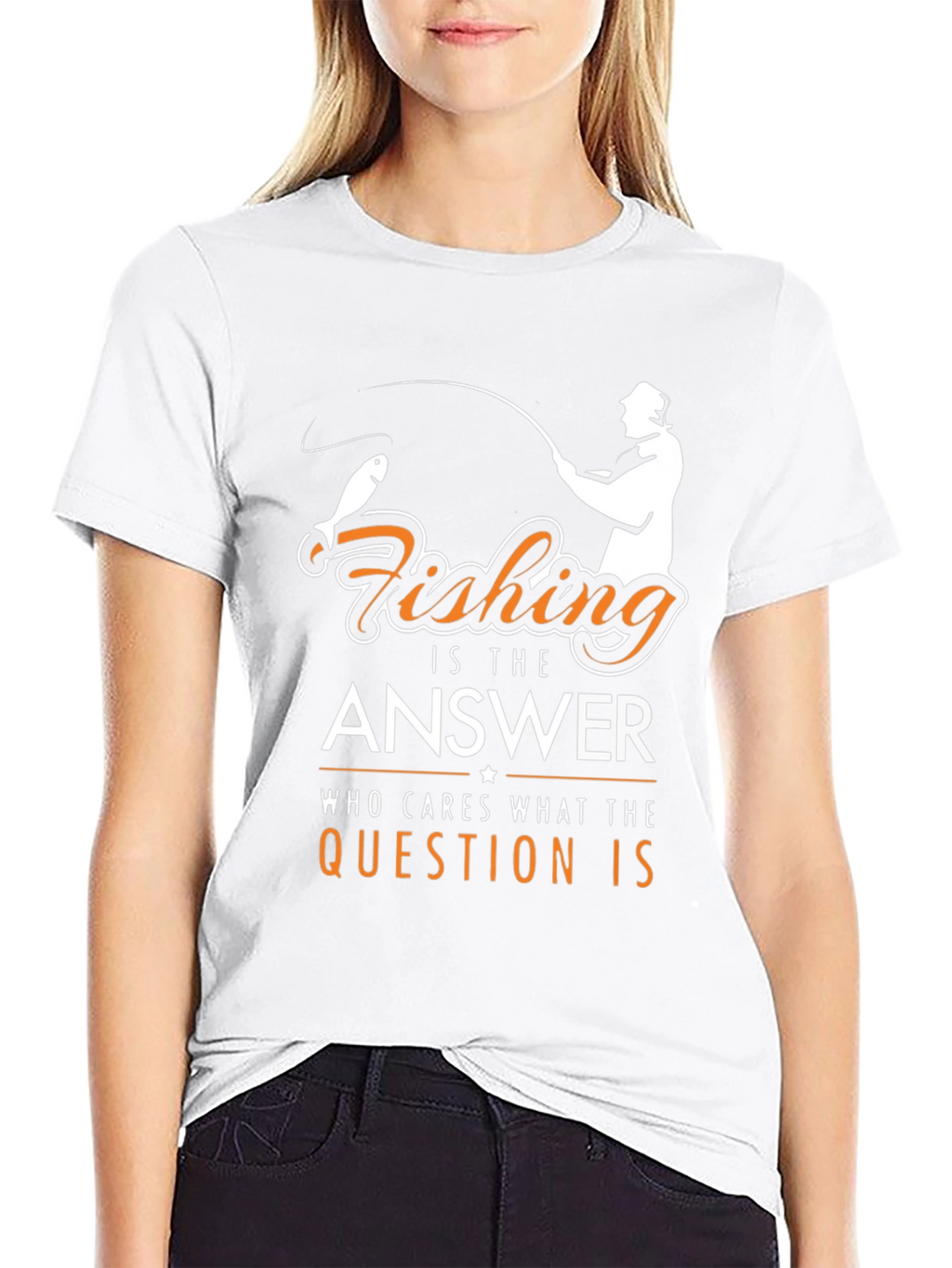 Fishing is the Answer Graphic T-Shirt
