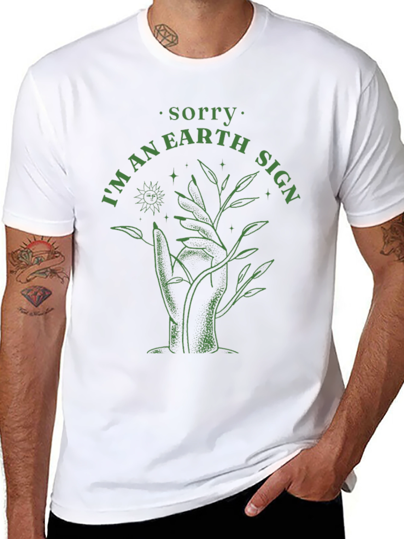 Earth Sign Graphic Tee - Trendy & Unique!