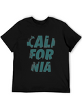California Graphic Print Crew Neck T-Shirt