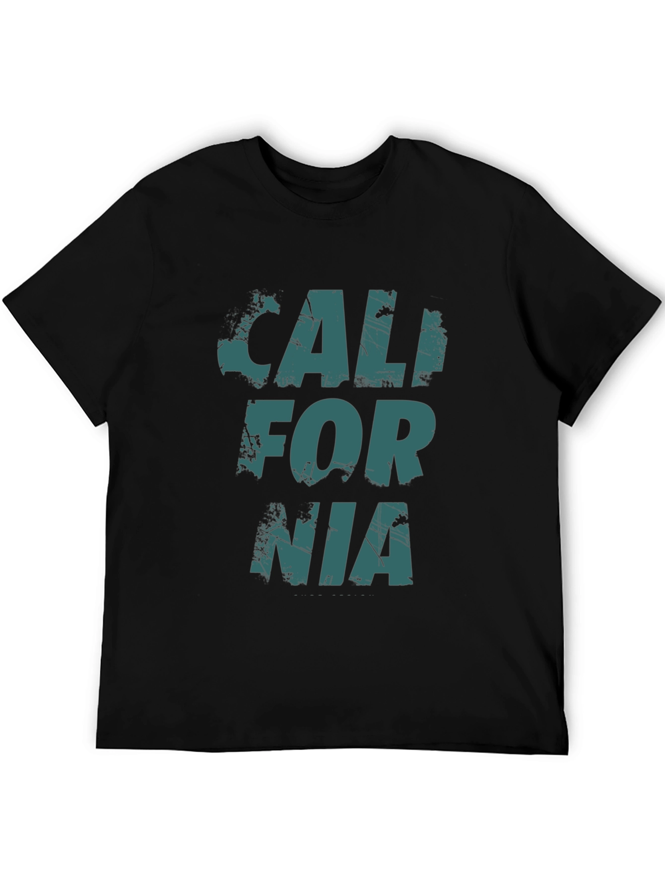 California Graphic Print Crew Neck T-Shirt