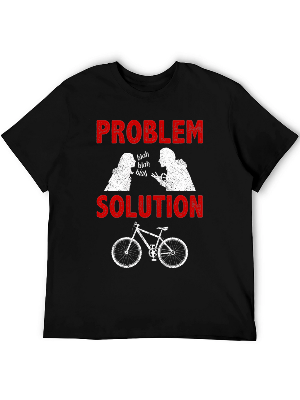 Problem Solution Bicycle Humor T-Shirt
