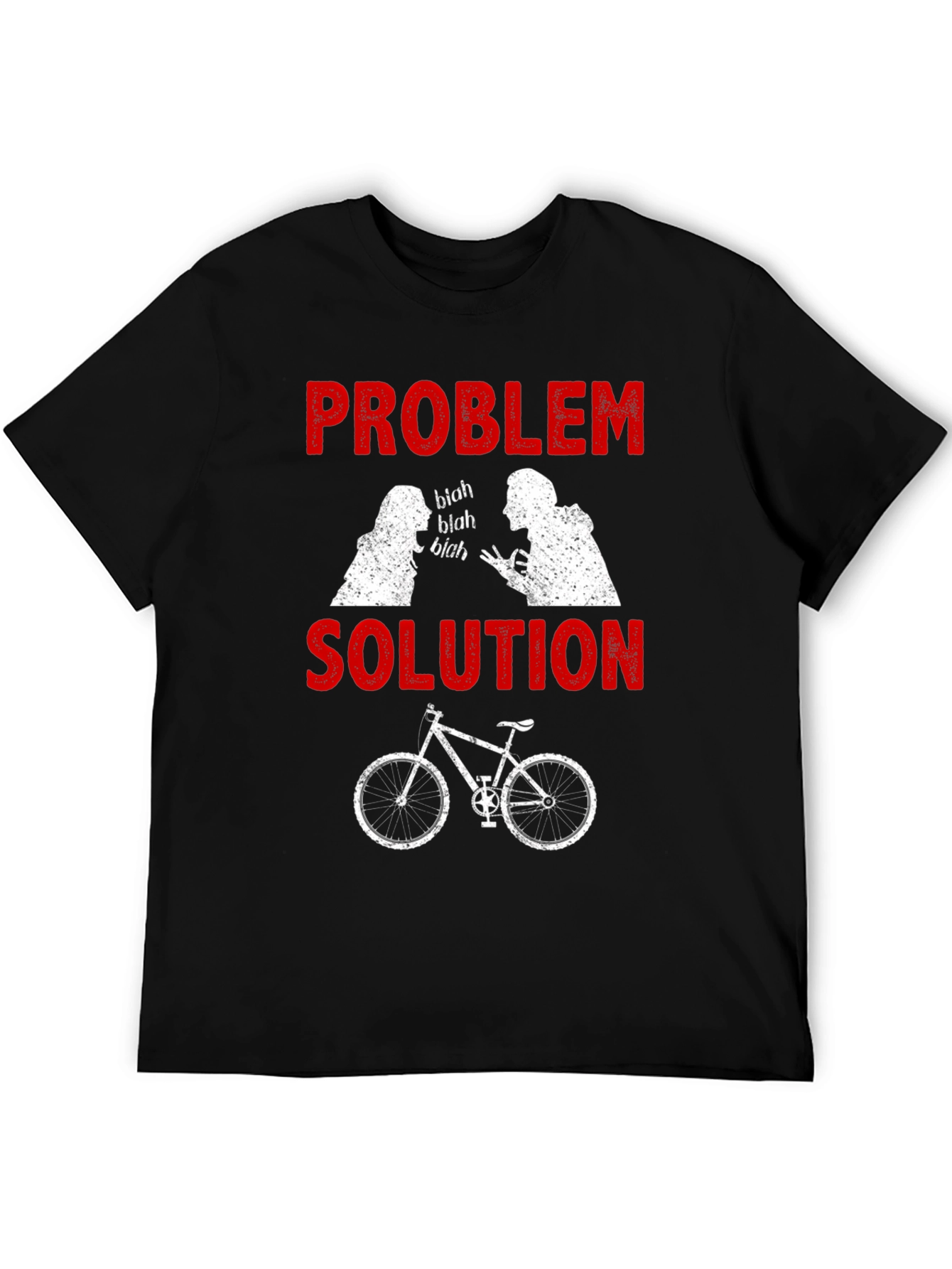 Problem Solution Bicycle Humor T-Shirt
