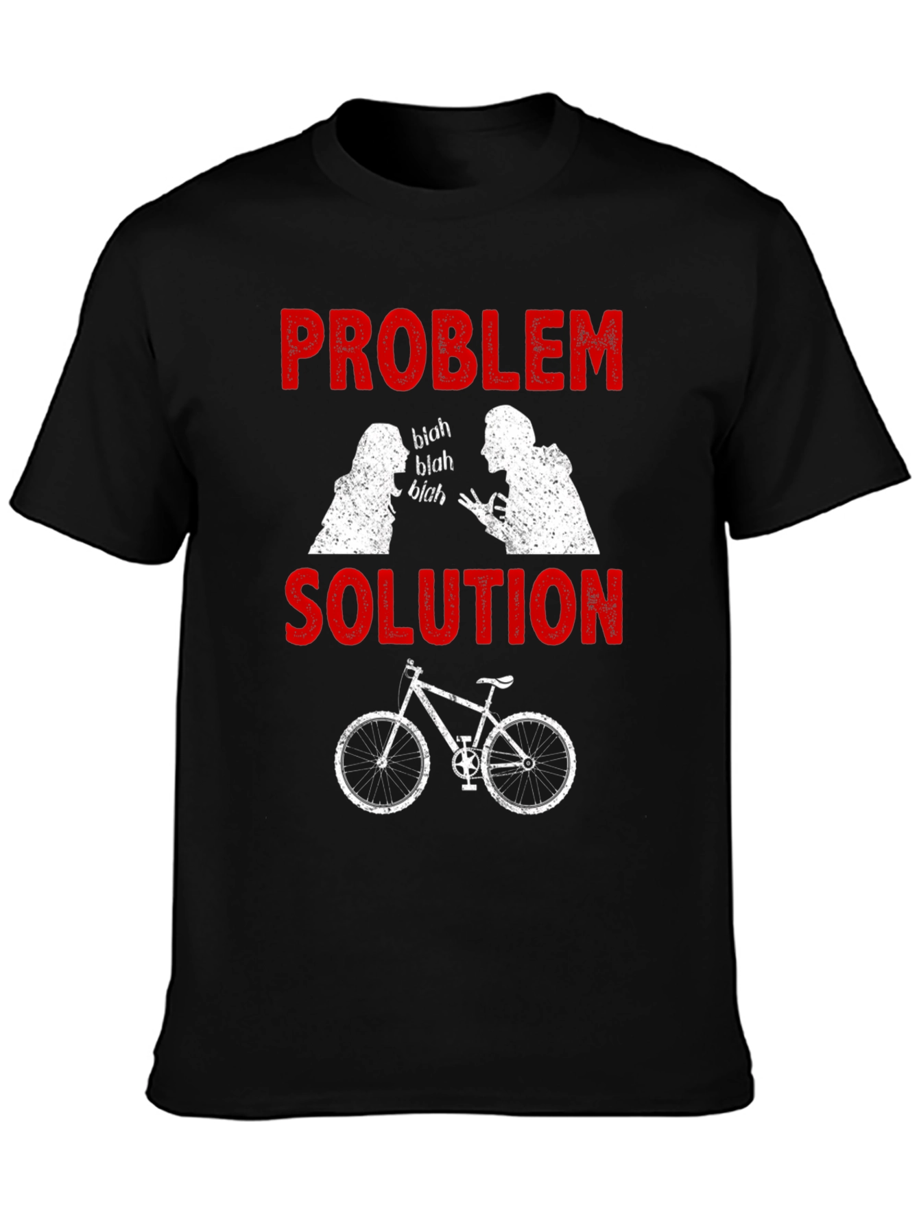 Problem Solution Bicycle Humor T-Shirt