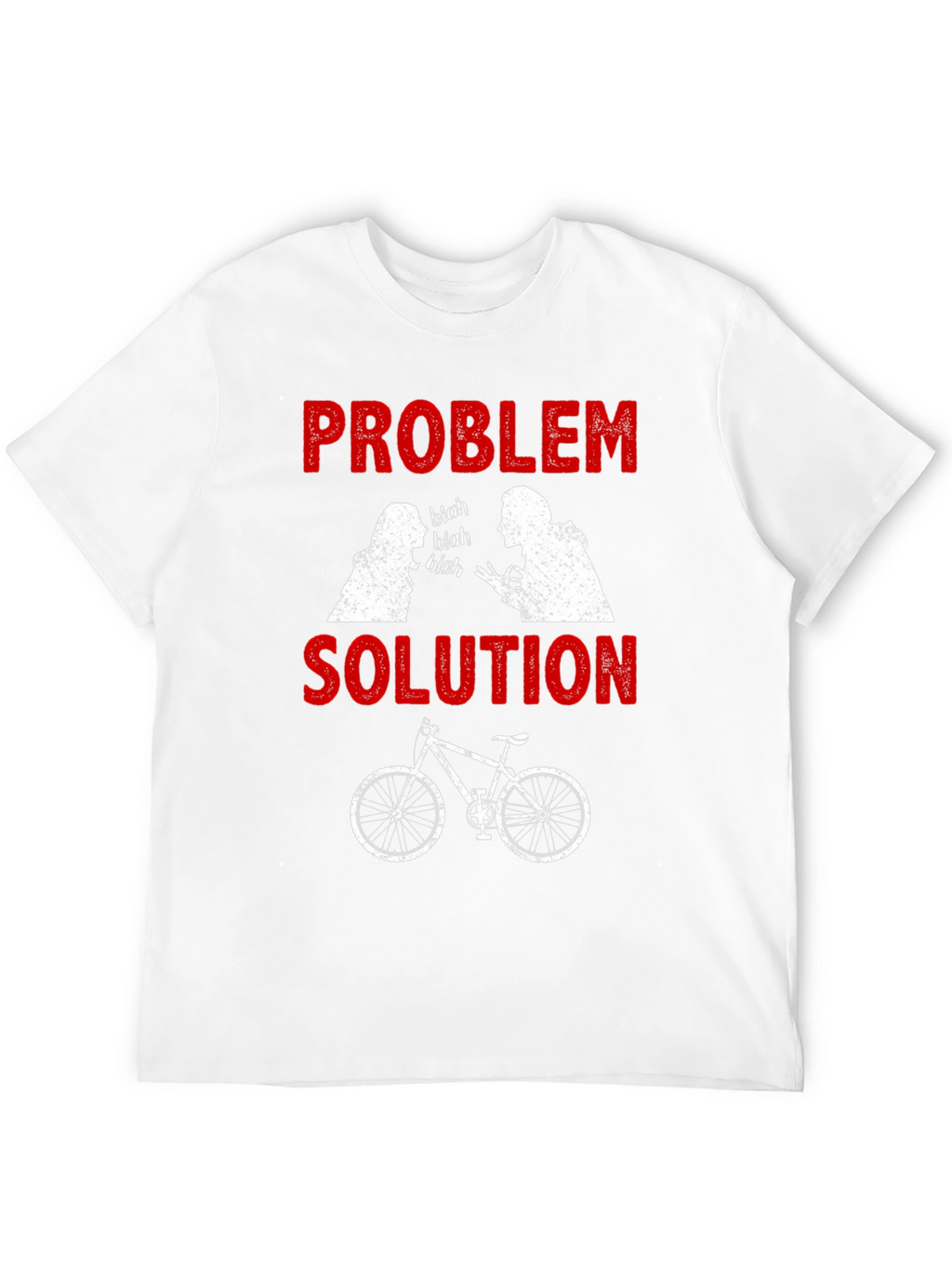Problem Solution Bicycle Humor T-Shirt