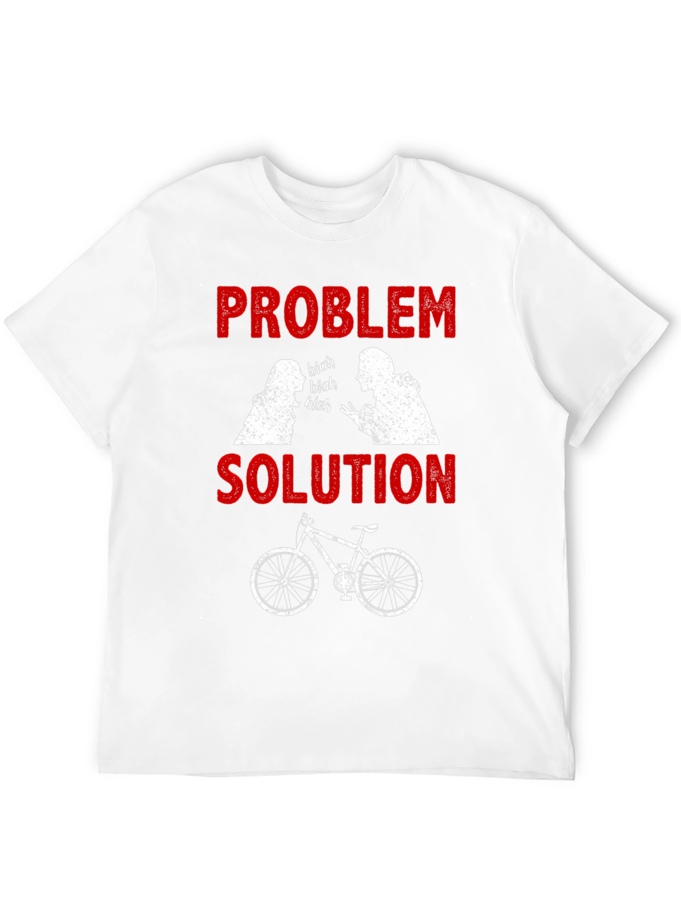 Problem Solution Bicycle Humor T-Shirt