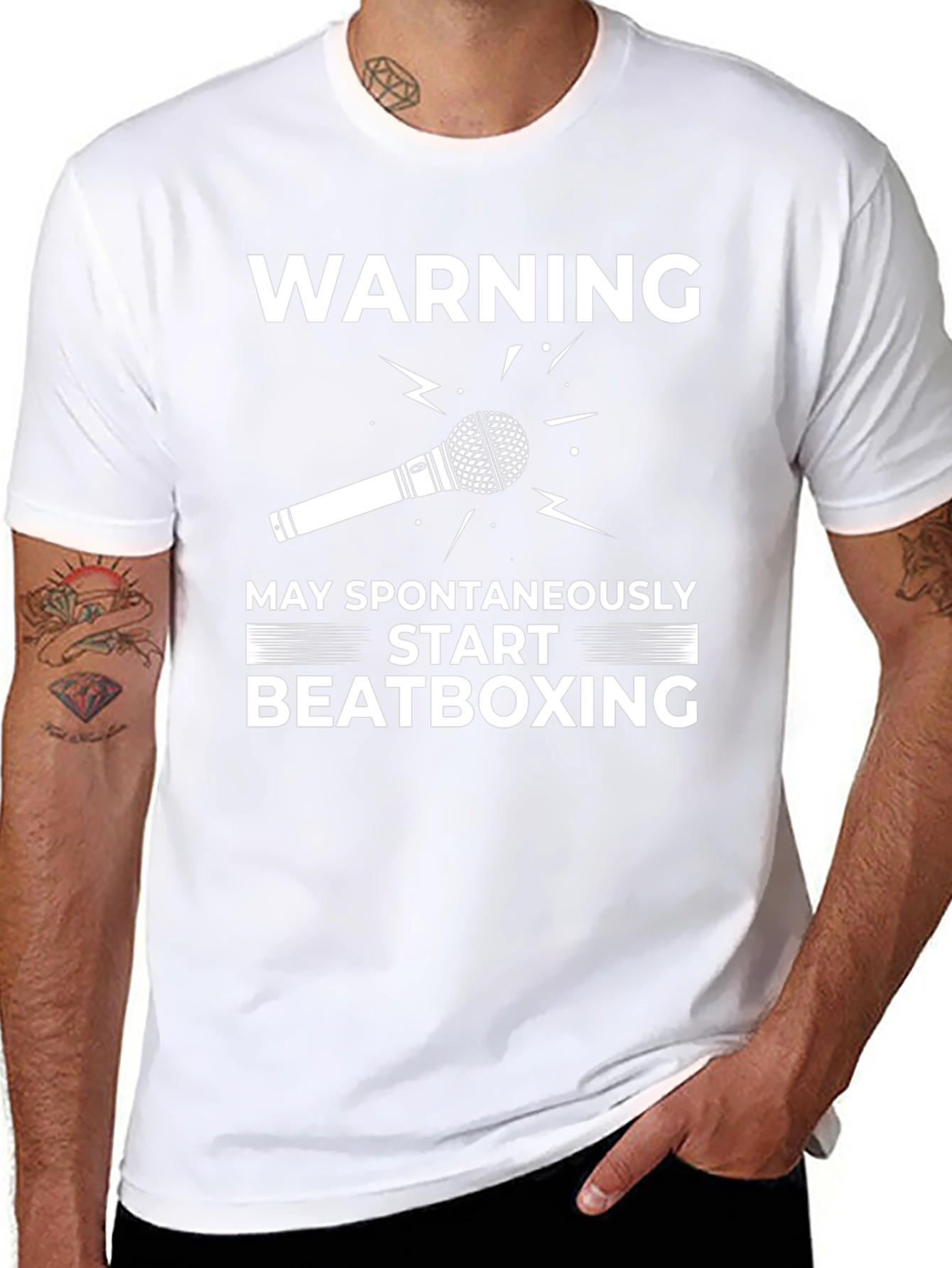Warning May Spontaneously Start Beatboxing T-Shirt
