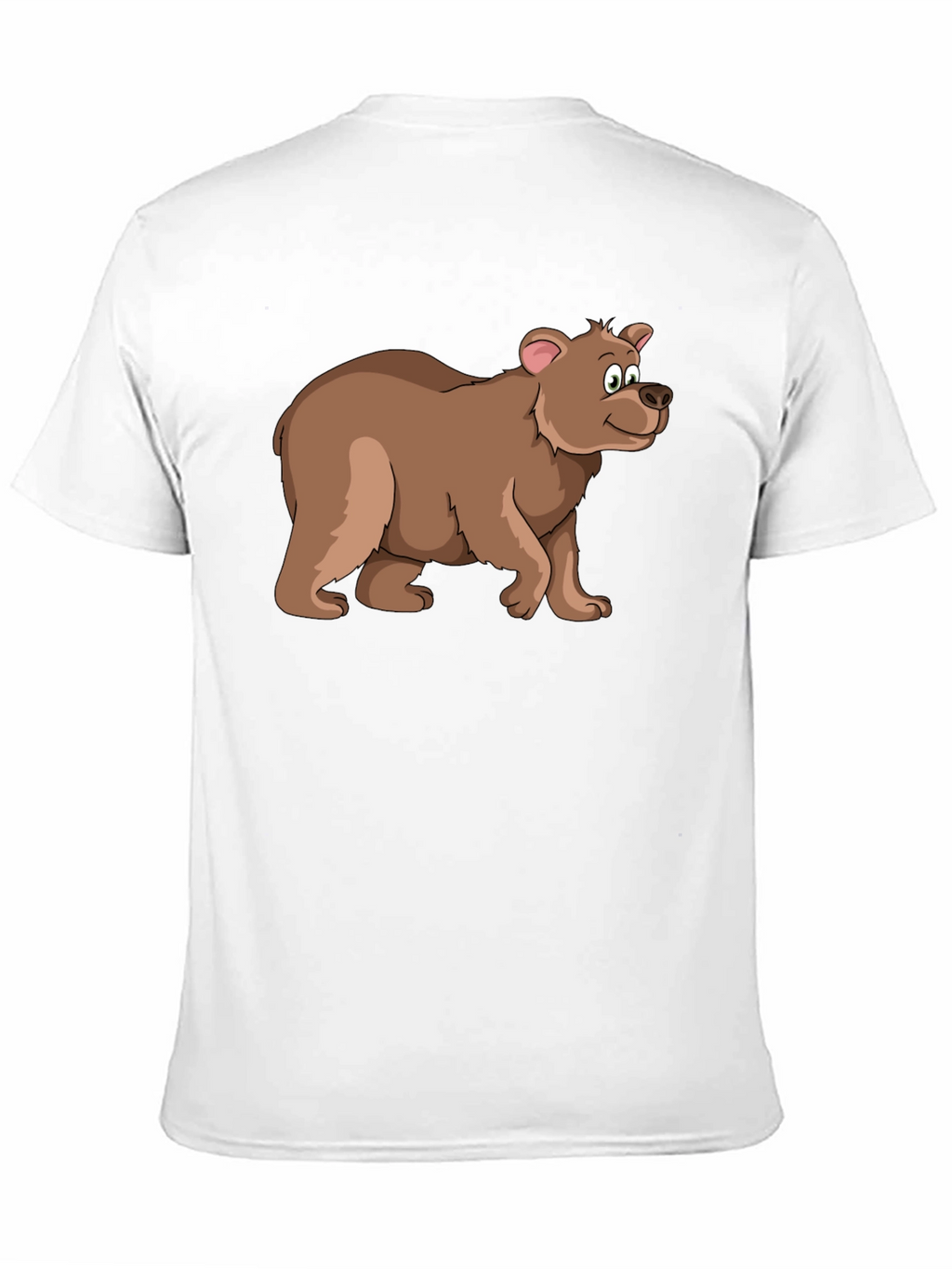Cartoon Bear Black T-Shirt - Fun Animal Graphic Tee
