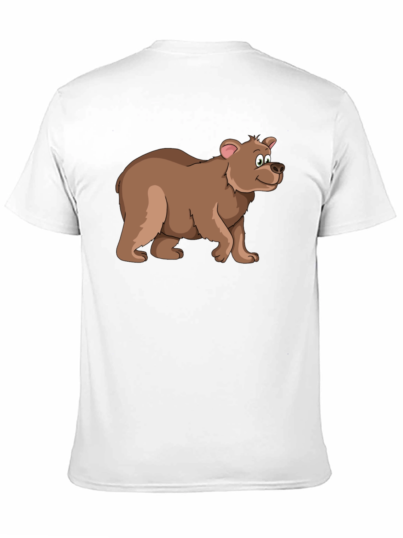 Cartoon Bear Black T-Shirt - Fun Animal Graphic Tee