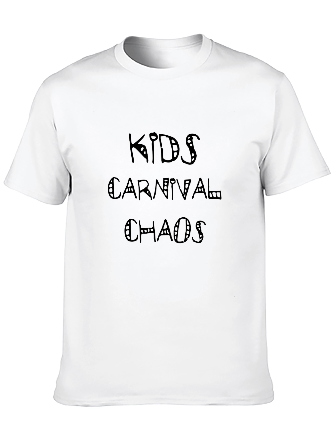 Kids Carnival Chaos Black Graphic Tee