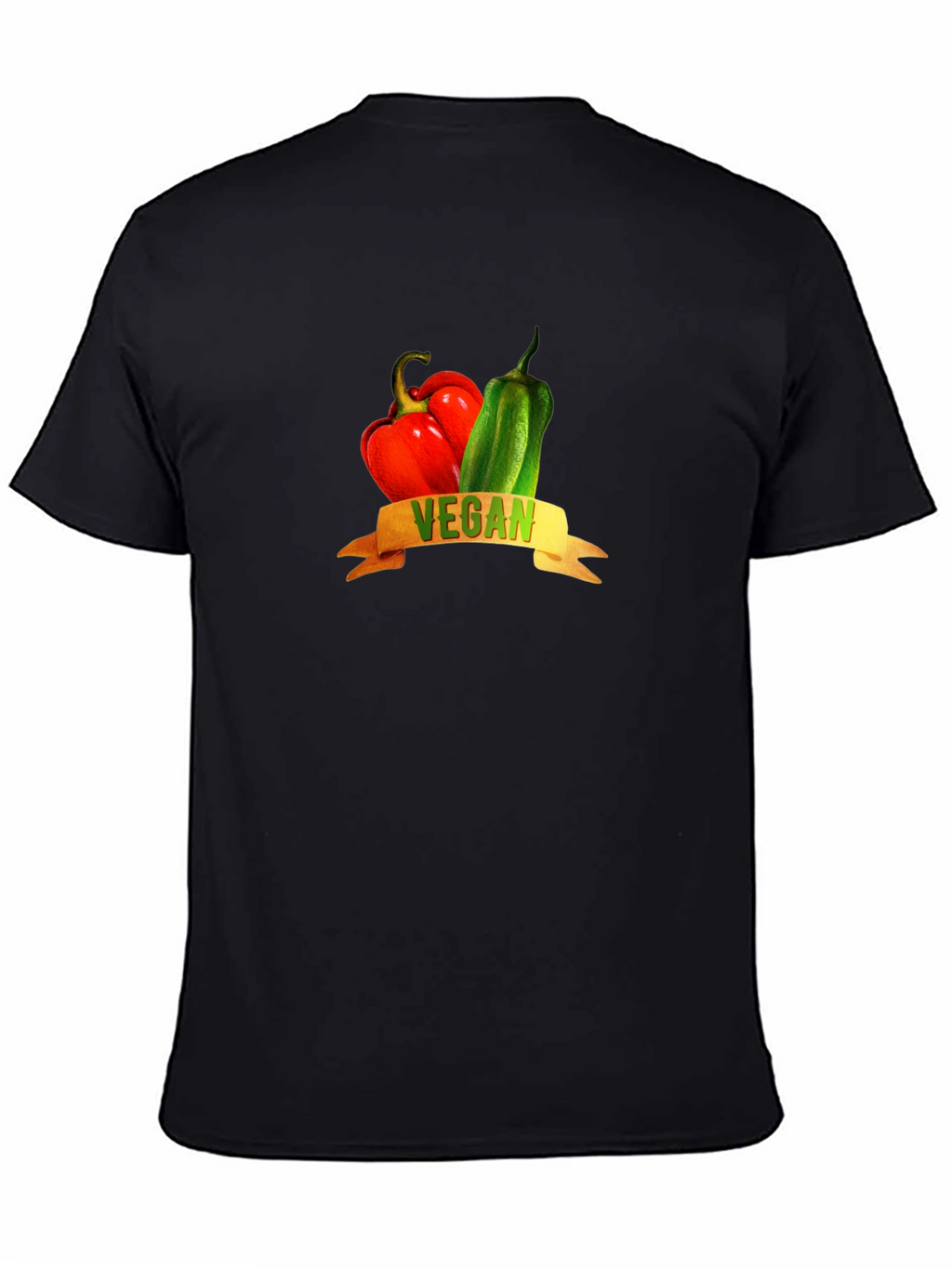 Vegan Peppers Graphic Tee - Black