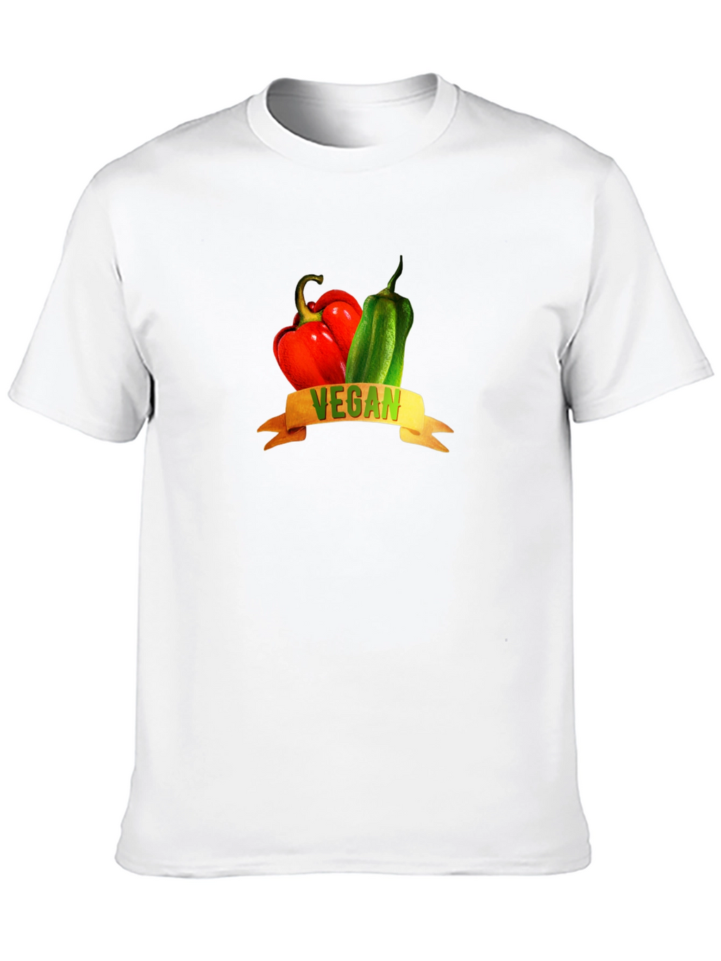 Vegan Peppers Graphic Tee - Black