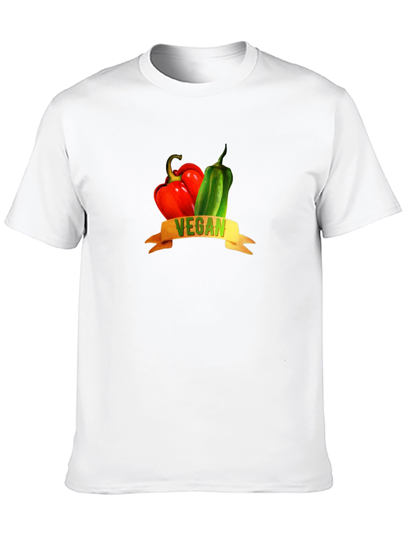Vegan Peppers Graphic Tee - Black