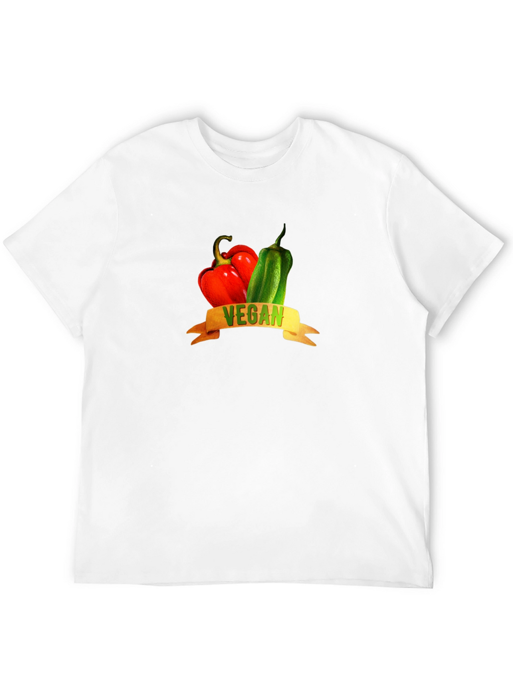 Vegan Peppers Graphic Tee - Black