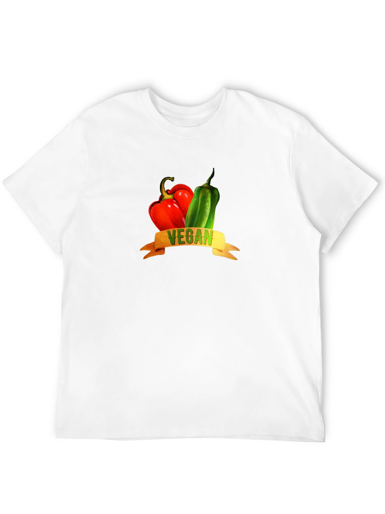 Vegan Peppers Graphic Tee - Black