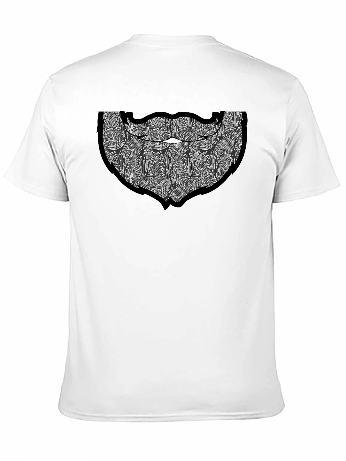 Bearded Man Graphic Tee - Black