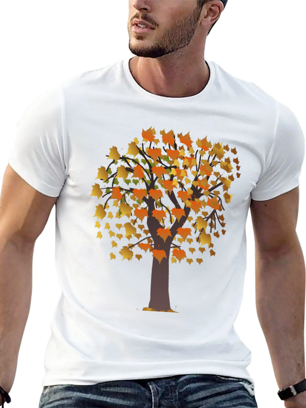 Autumn Tree Graphic Tee - Fall Season Apparel
