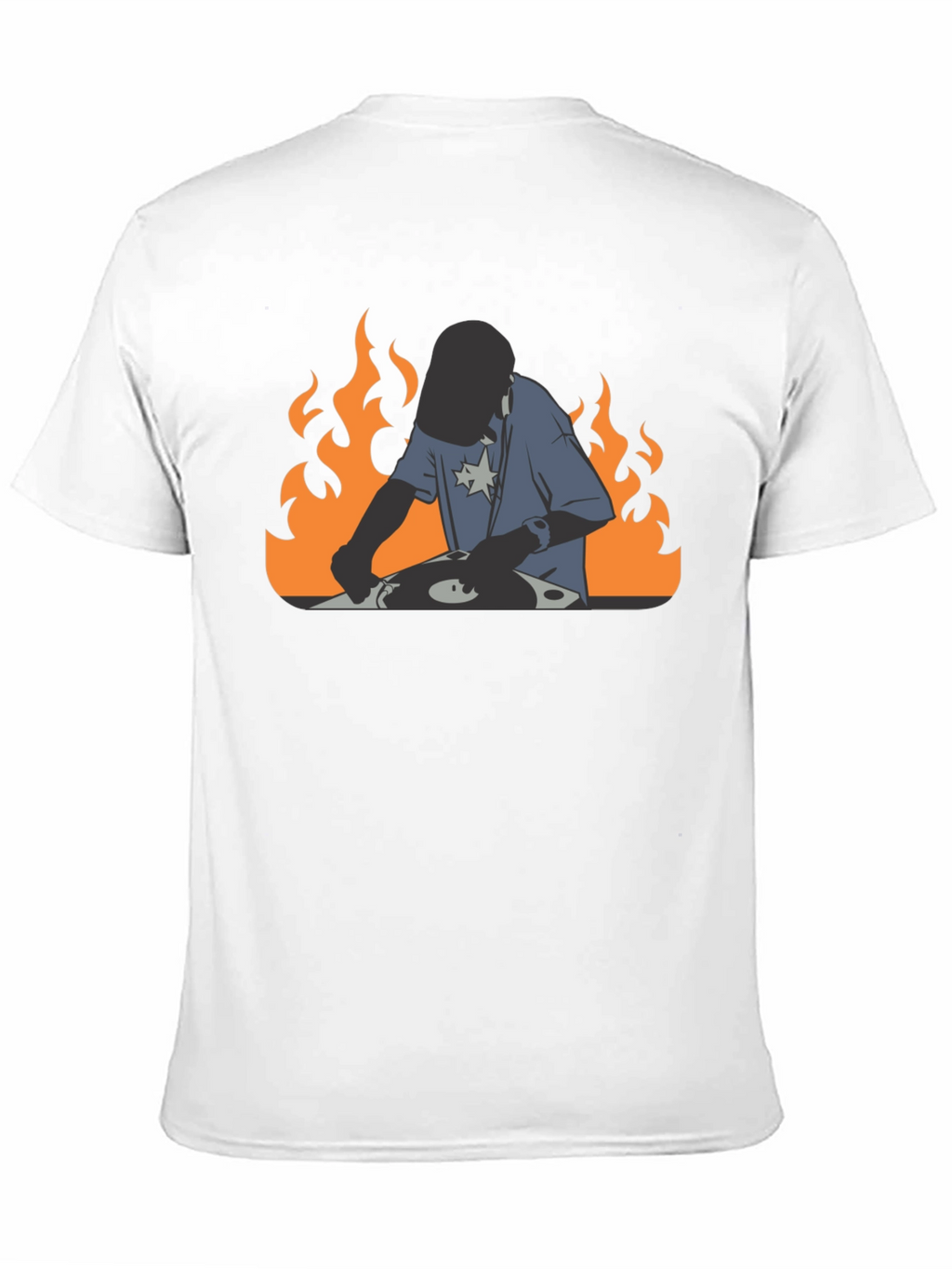 DJ on Fire Black T-Shirt
