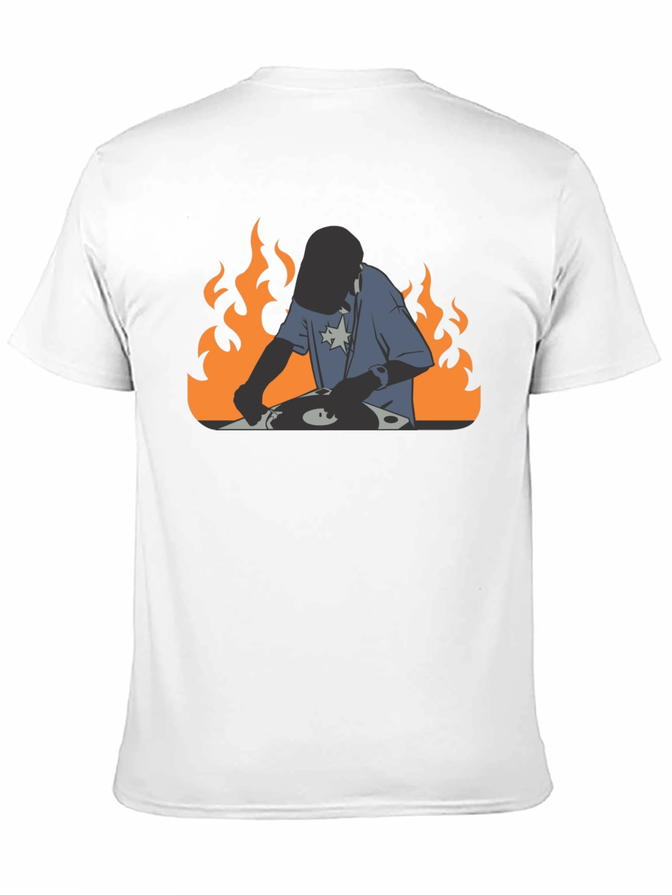 DJ on Fire Black T-Shirt