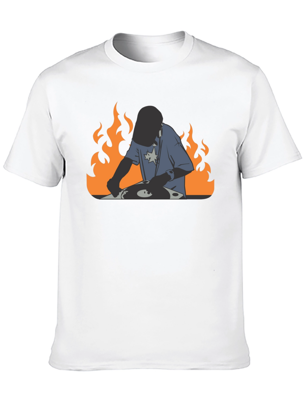 DJ on Fire Black T-Shirt
