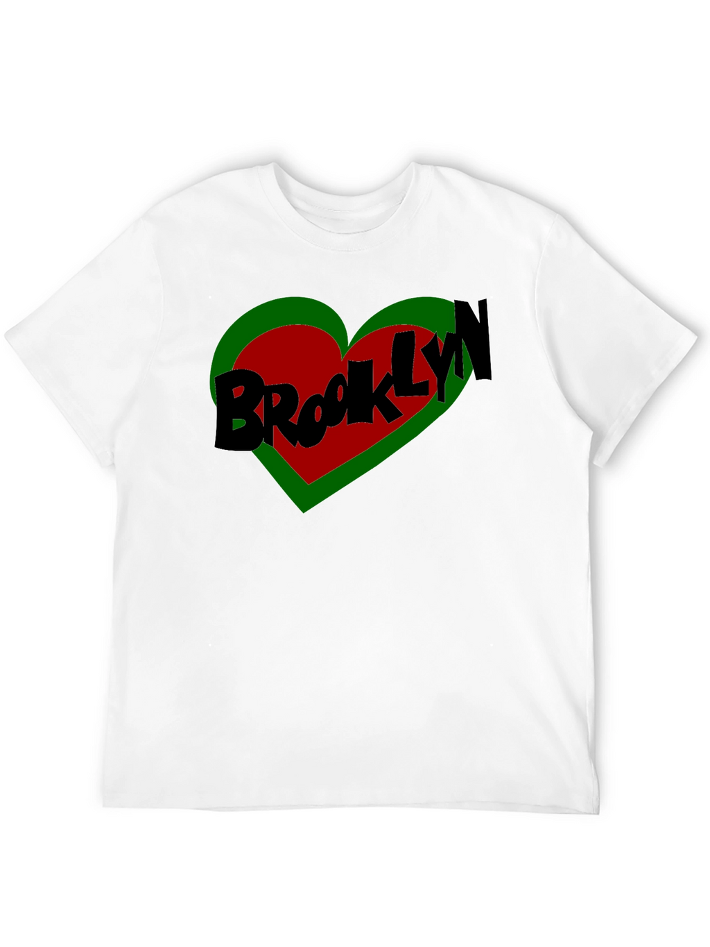 Brooklyn Heart Graphic Tee - Stylish Black T-Shirt
