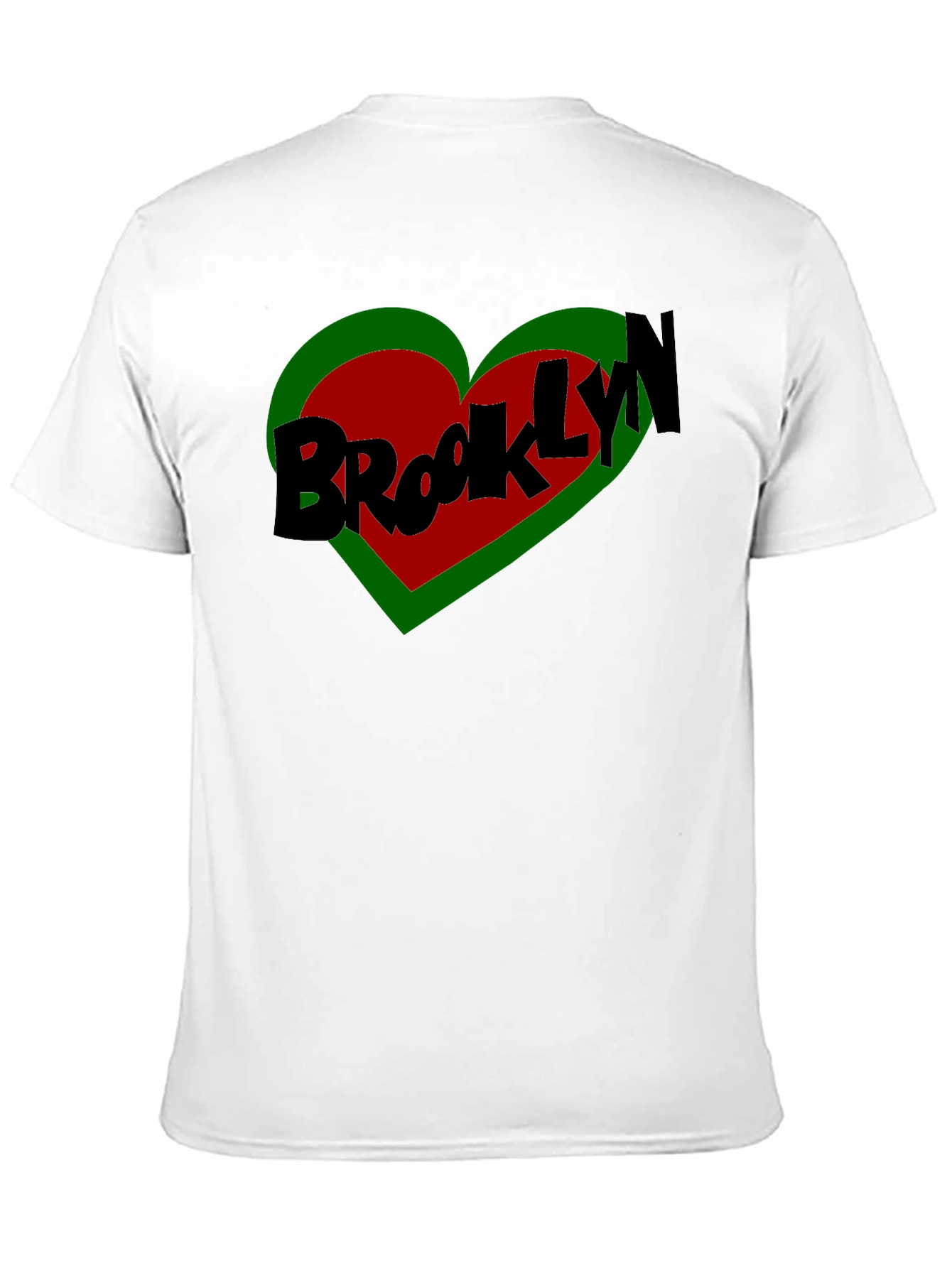 Brooklyn Heart Graphic Tee - Stylish Black T-Shirt