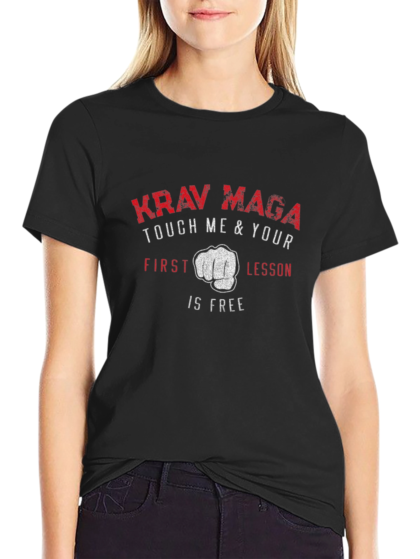 Krav Maga Touch Me T-Shirt - Funny Martial Arts Tee