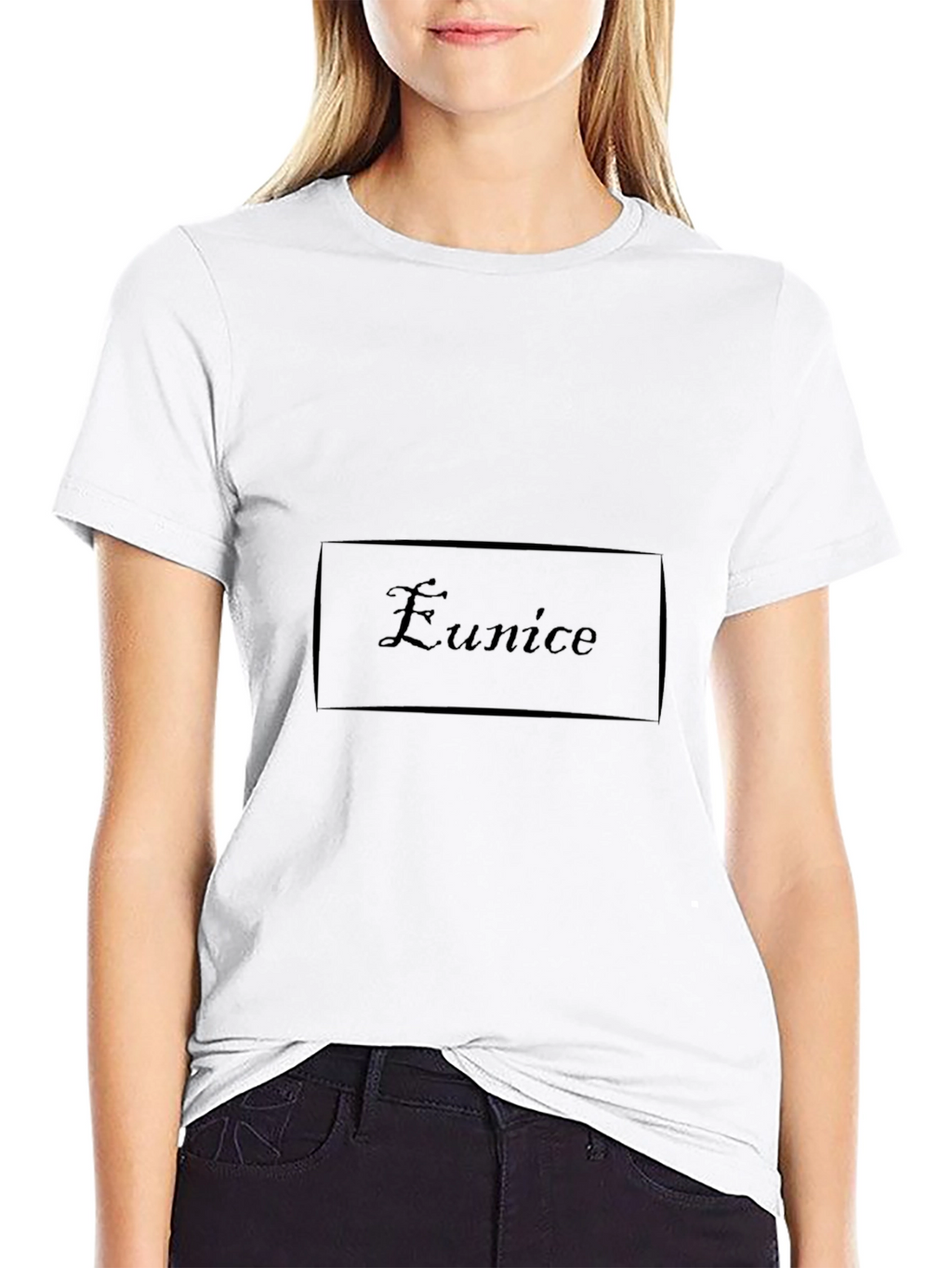 Black T-Shirt with Personalized Name Design