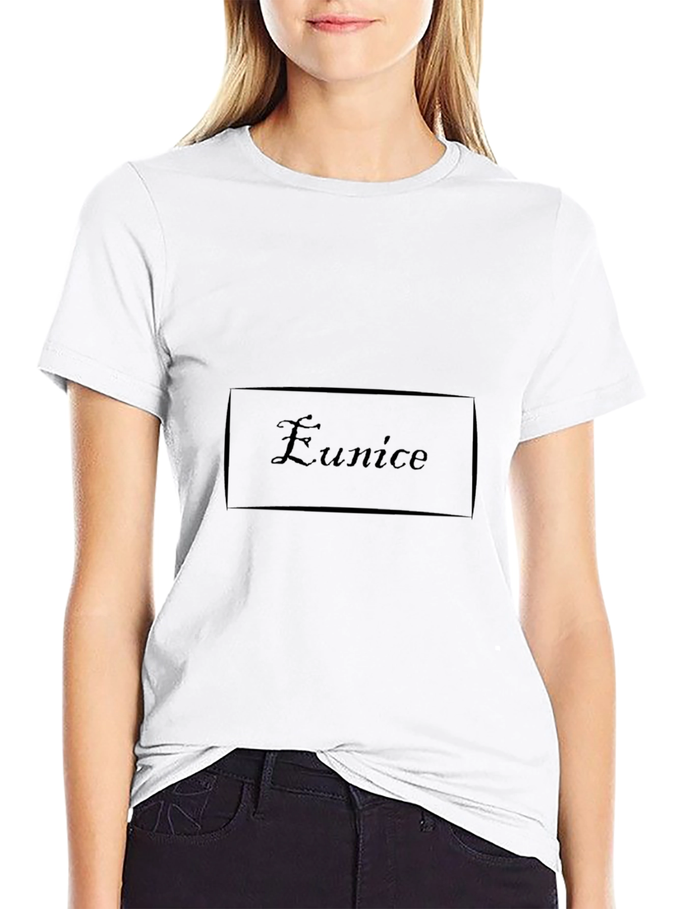 Black T-Shirt with Personalized Name Design