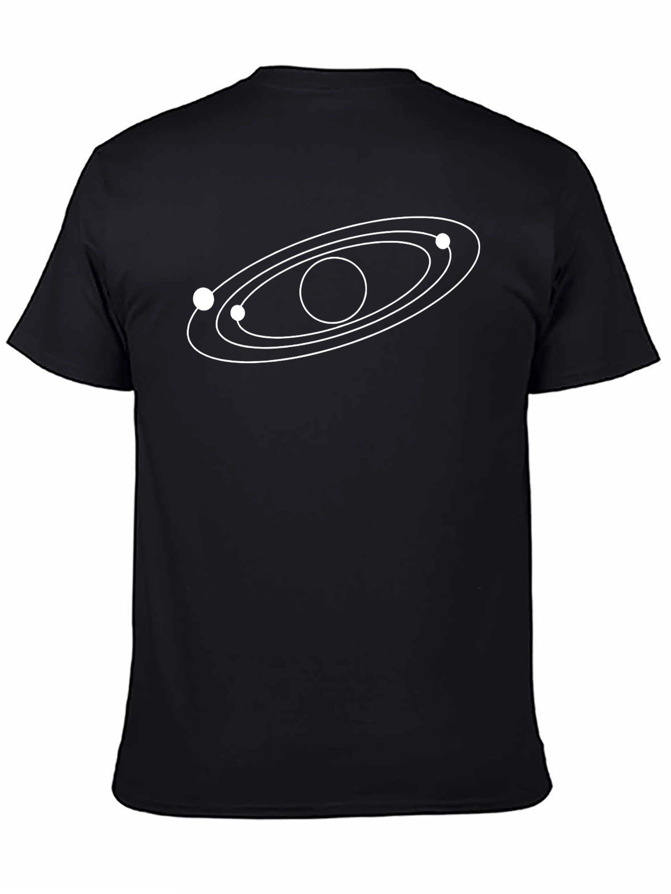 Orbit Graphic Black T-Shirt - Modern Astronomy Tee