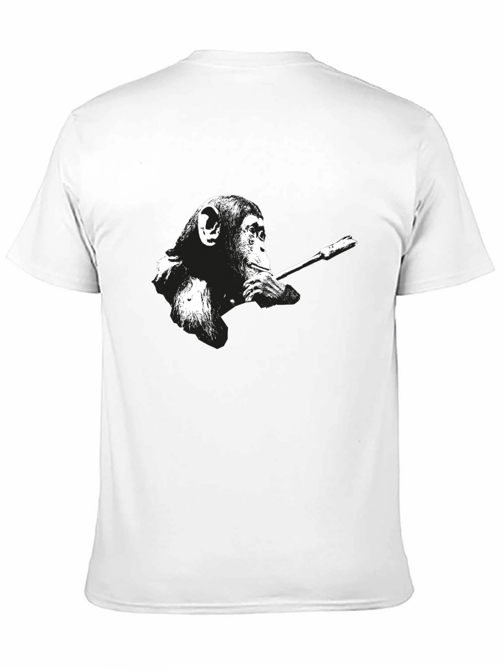 Smoking Monkey Graphic T-Shirt - Cool Black Tee