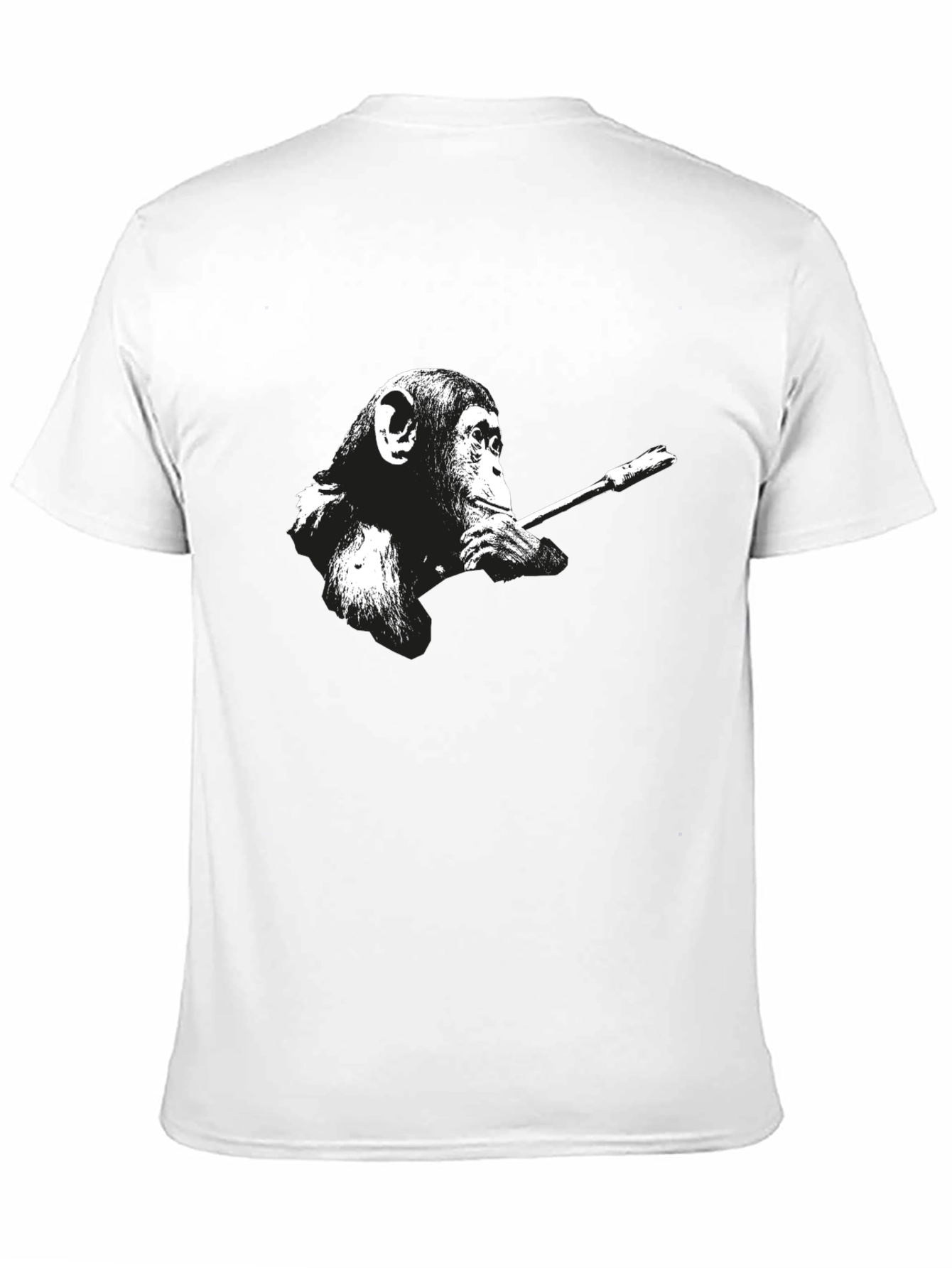 Smoking Monkey Graphic T-Shirt - Cool Black Tee