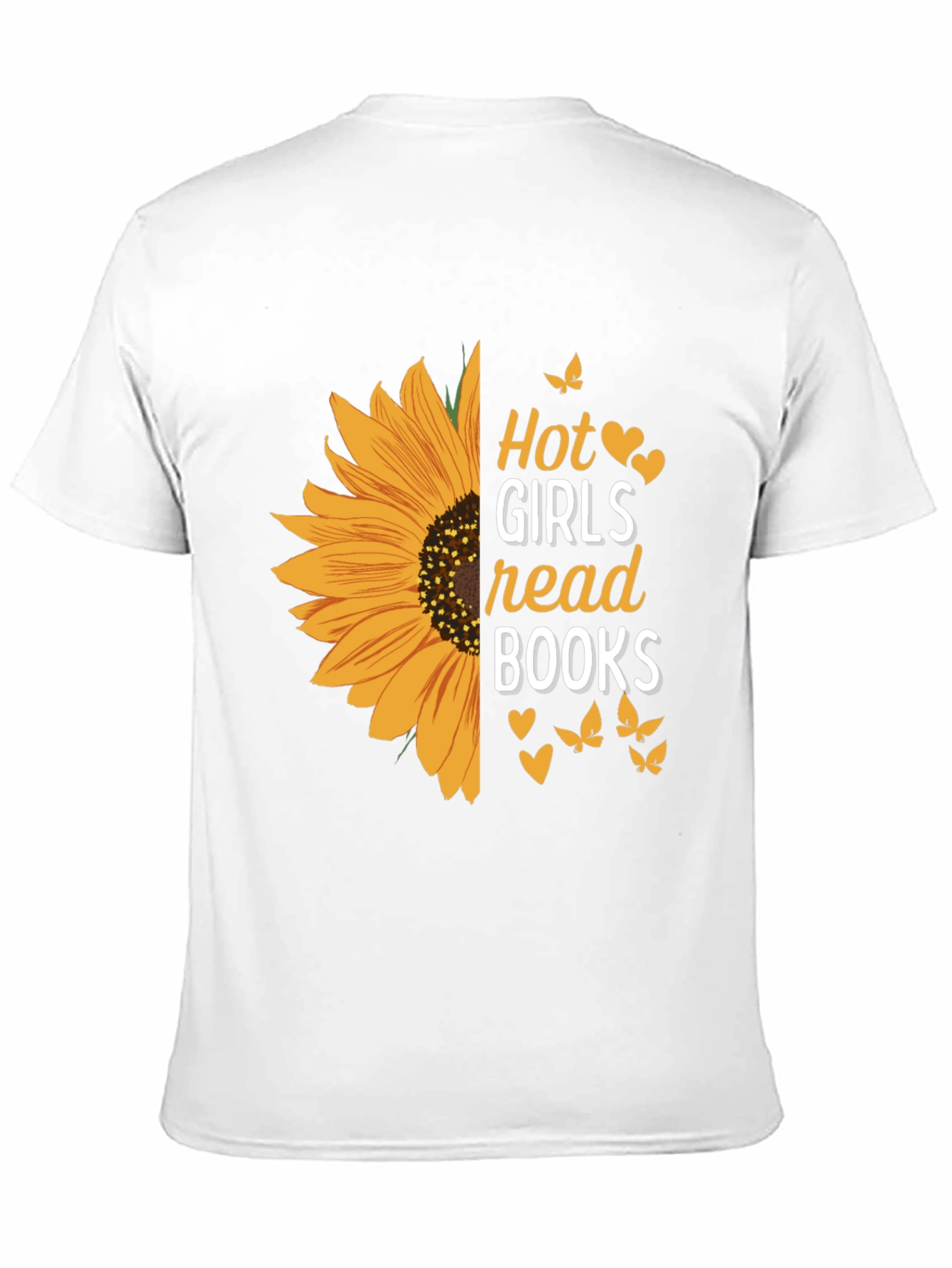 Hot Girls Read Books Sunflower Graphic Tee