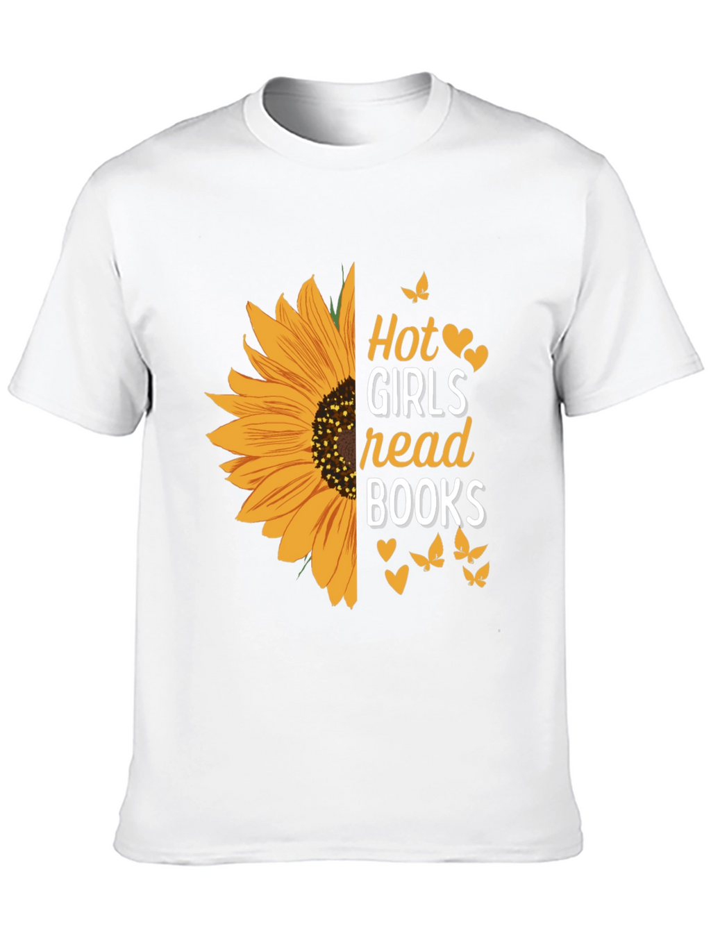 Hot Girls Read Books Sunflower Graphic Tee