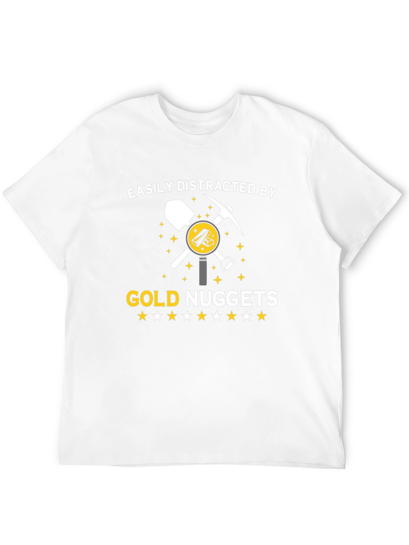 Gold Nuggets Distraction T-Shirt - Funny Miner Tee