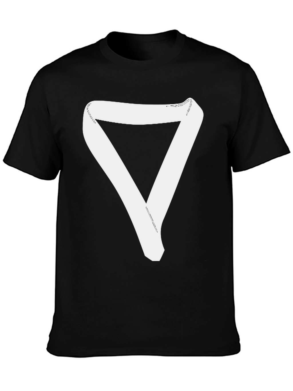 Minimalist Triangle Ribbon Graphic T-Shirt - Unisex