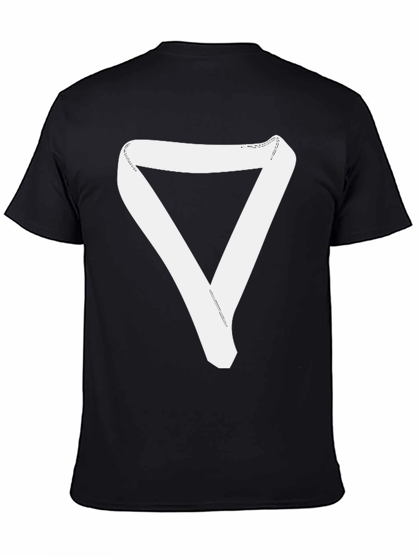 Minimalist Triangle Ribbon Graphic T-Shirt - Unisex