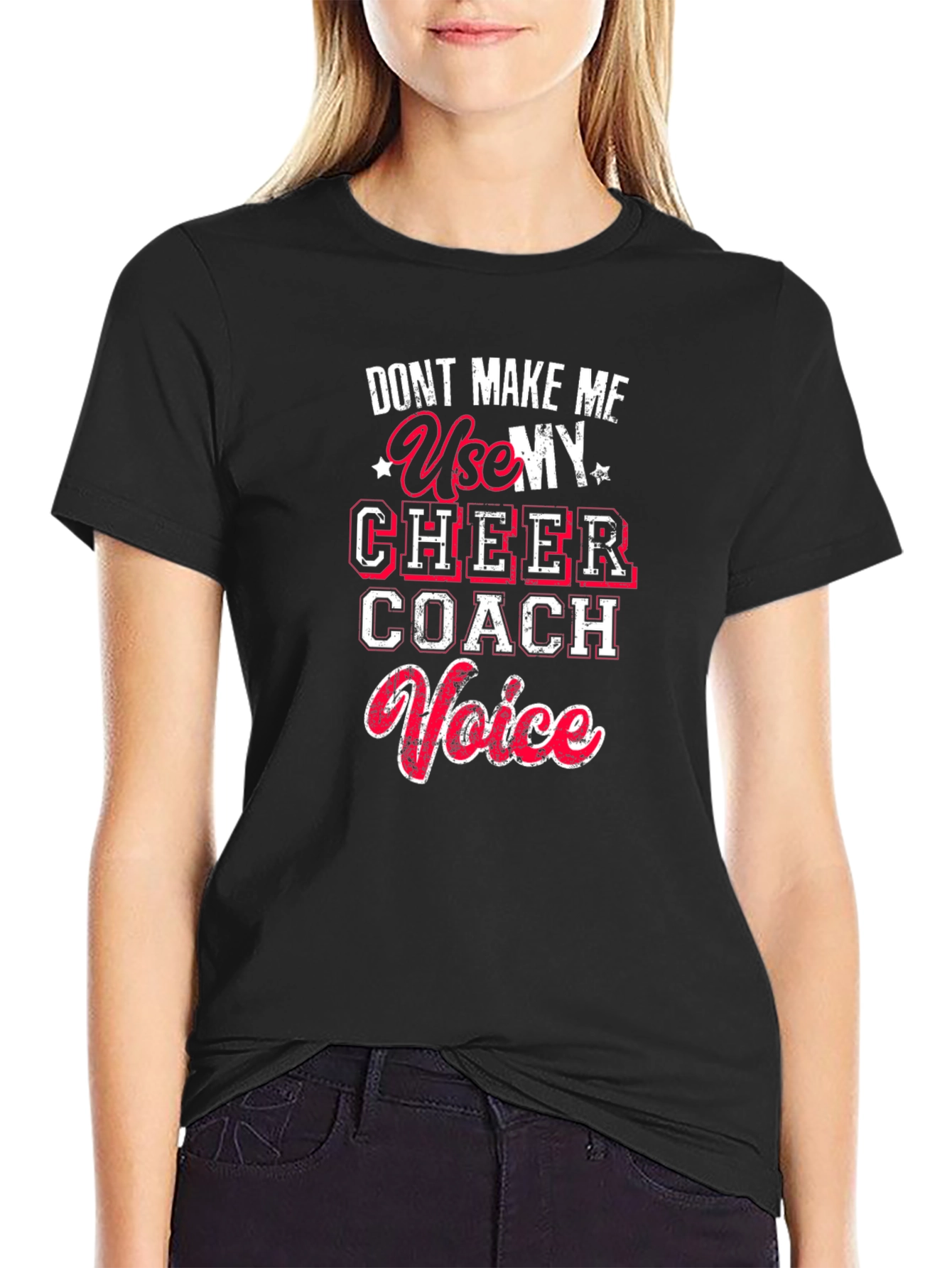 Cheer Coach Voice Graphic T-Shirt