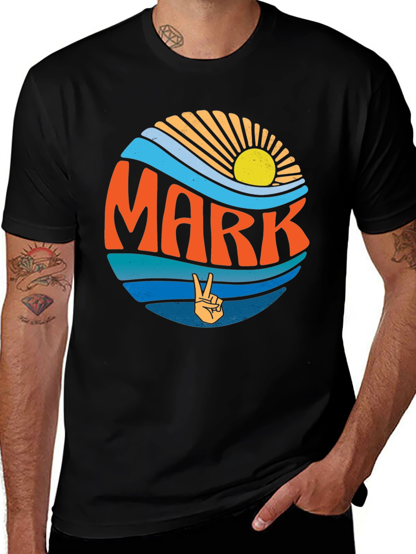 Retro MARK Graphic Tee - Peace & Sunshine