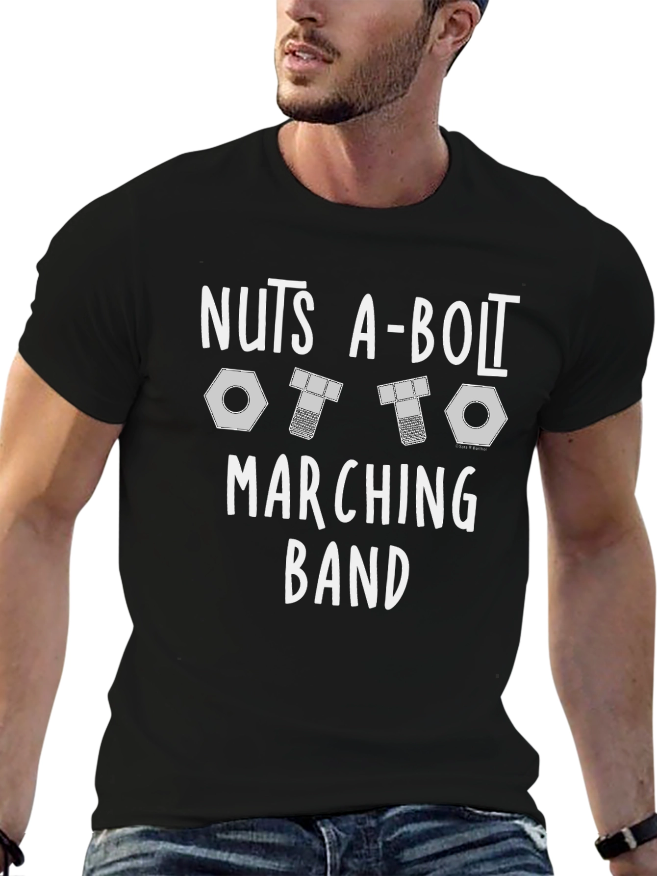 Nuts A-Bolt Marching Band Black T-Shirt
